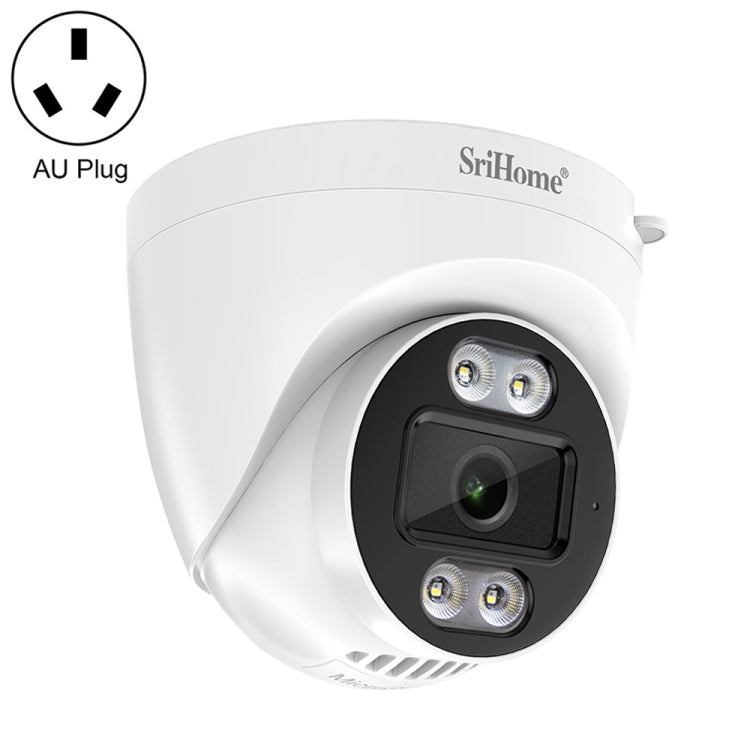 SriHome SH030 4MP 1440P HD IP Camera, Support Two Way Talk / Motion Detection / Humanoid Detection / Night Vision / TF Card, AU Plug