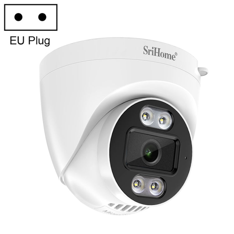 SriHome SH030 4MP 1440P HD IP Camera, Support Two Way Talk / Motion Detection / Humanoid Detection / Night Vision / TF Card, EU Plug
