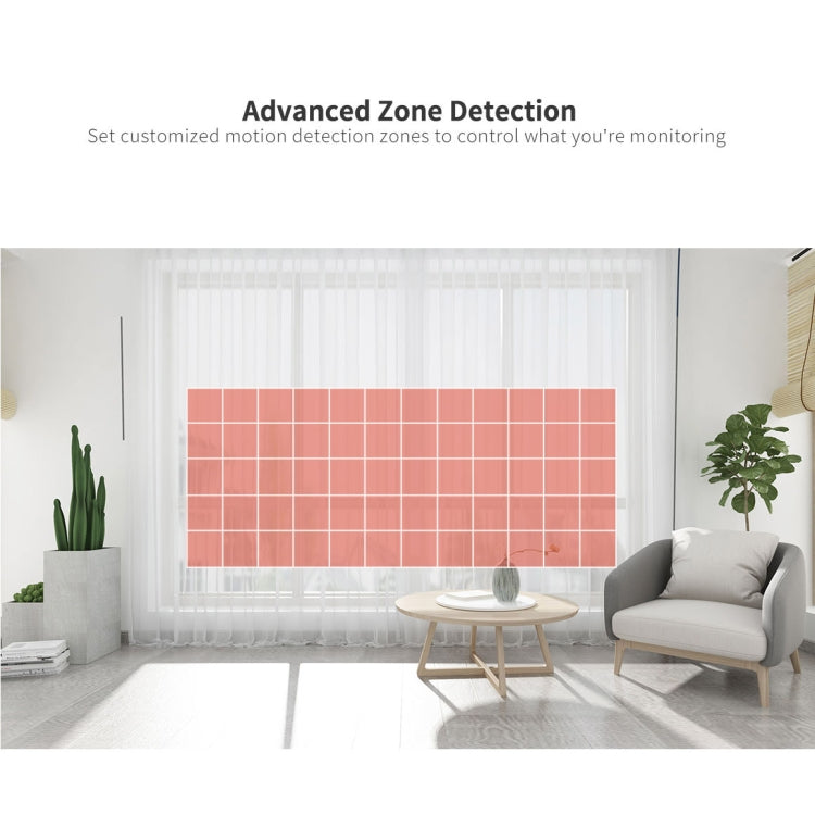 SriHome SH020 3.0 Million Pixels 1296P HD AI IP Camera, Support Two Way Talk / Auto Tracking / Humanoid Detection / Night Vision / TF Card, EU Plug