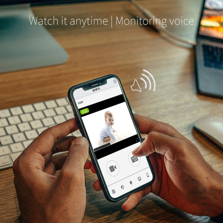 CAMSOY S6 HD 1280 x 720P 70 Degree Wide Angle Wearable Wireless WiFi Intelligent Surveillance Camera, Support Infrared Right Vision & Motion Detection Alarm & Loop Recording(White)