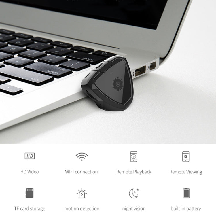 CAMSOY S6 HD 1280 x 720P 70 Degree Wide Angle Wearable Wireless WiFi Intelligent Surveillance Camera, Support Infrared Right Vision & Motion Detection Alarm & Loop Recording(White)