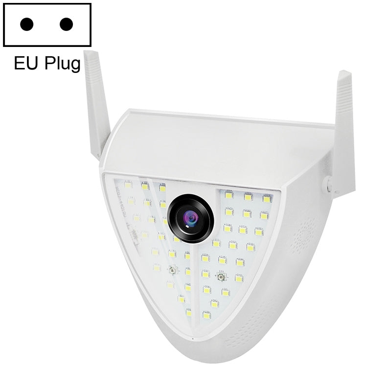 DP16 2.0 Megapixel 42 LEDs Garden Light Smart Camera, Support Motion Detection / Night Vision / Voice Intercom / TF Card, EU Plug