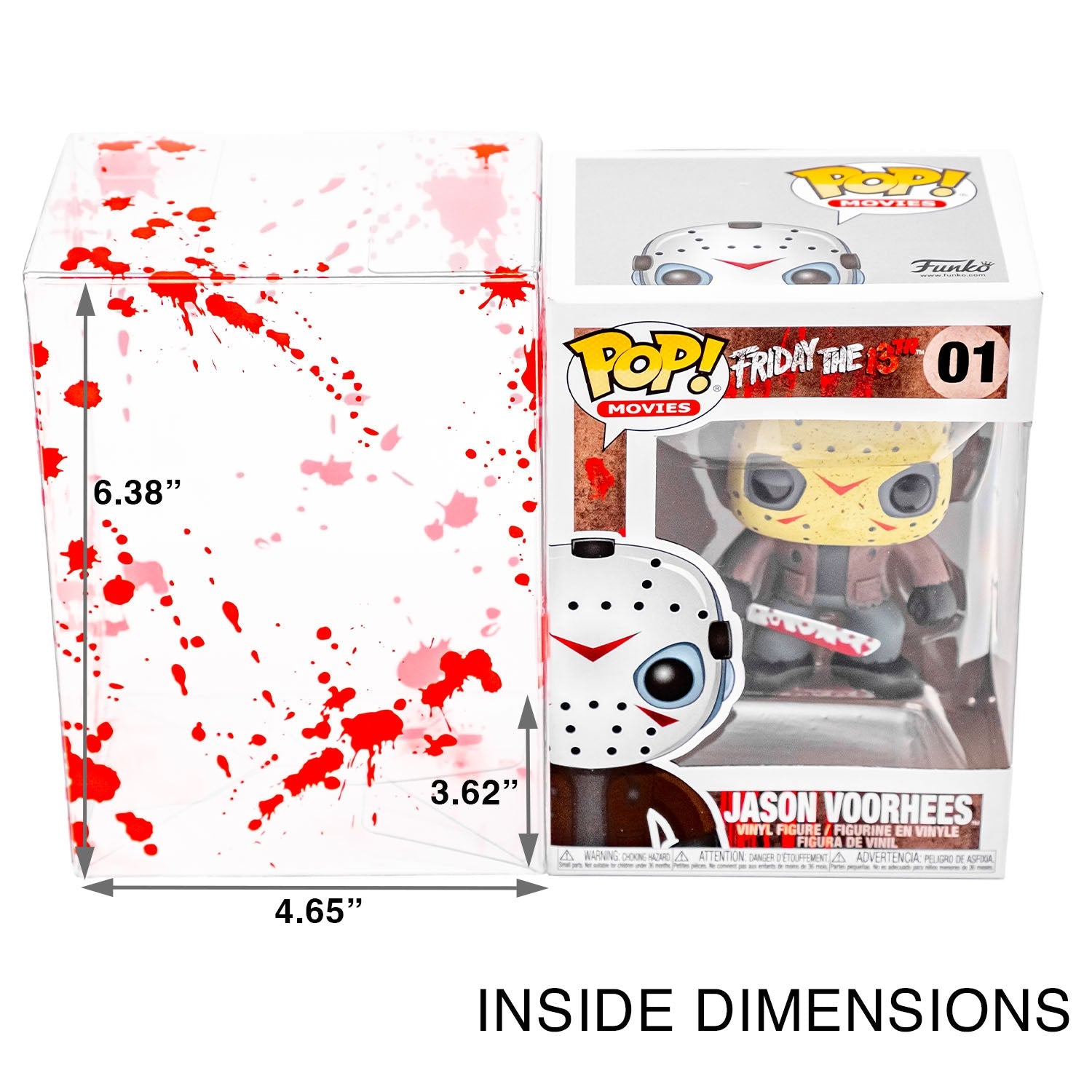 Platinum Protectors for Funko Pop! 4" Figures Blood Splatter - UV & Scratch-Resistant