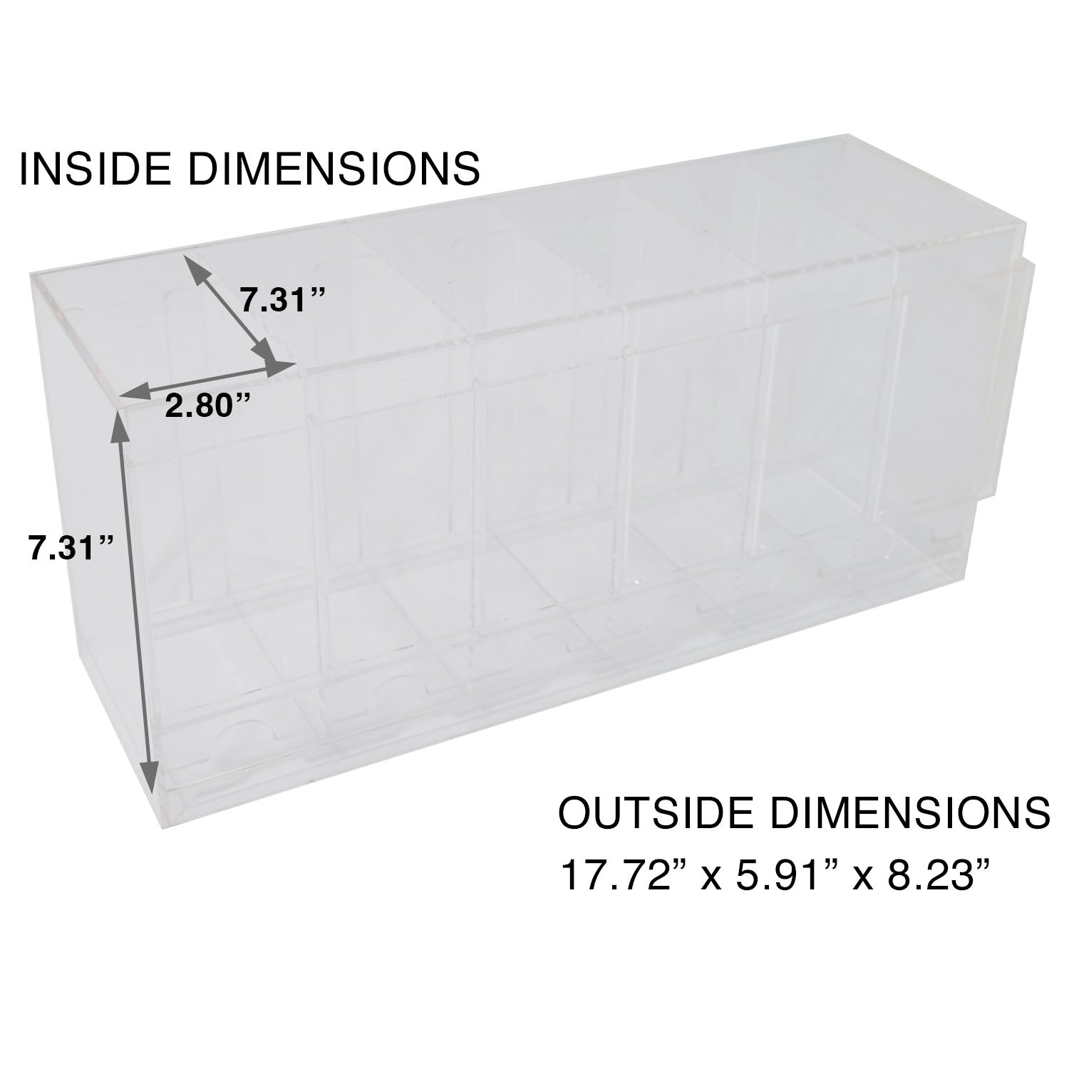 Premium Acrylic Case for TCG Packs 6 Slot Dispenser