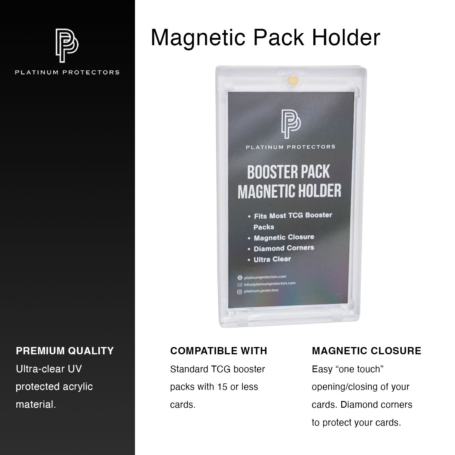 Platinum Protectors Magnetic Pack Holder for TCG Booster Packs