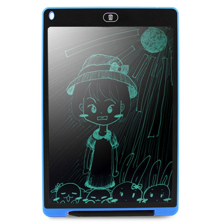 Portable 12 inch LCD Writing Tablet Drawing Graffiti Electronic Handwriting Pad Message Graphics Board Draft Paper with Writing Pen(Blue)