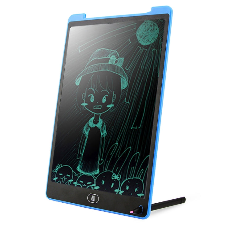 Portable 12 inch LCD Writing Tablet Drawing Graffiti Electronic Handwriting Pad Message Graphics Board Draft Paper with Writing Pen(Blue)