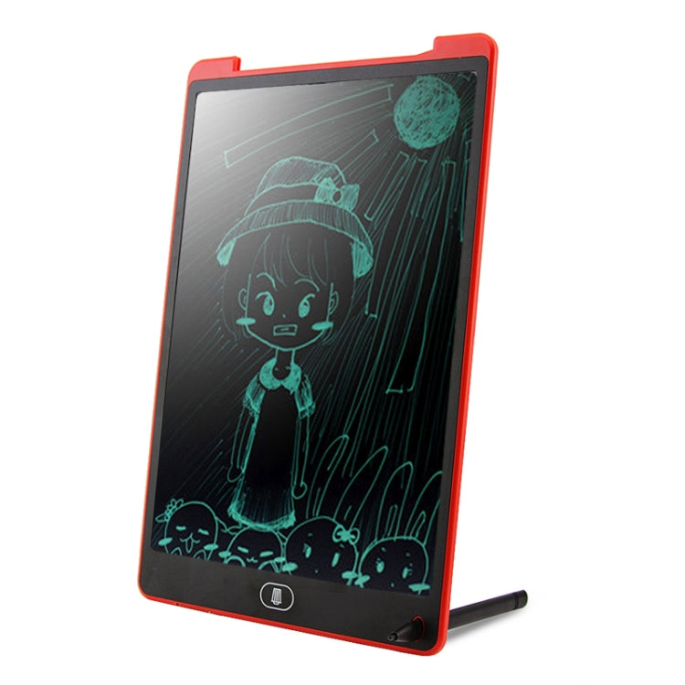Portable 12 inch LCD Writing Tablet Drawing Graffiti Electronic Handwriting Pad Message Graphics Board Draft Paper with Writing Pen(Red)