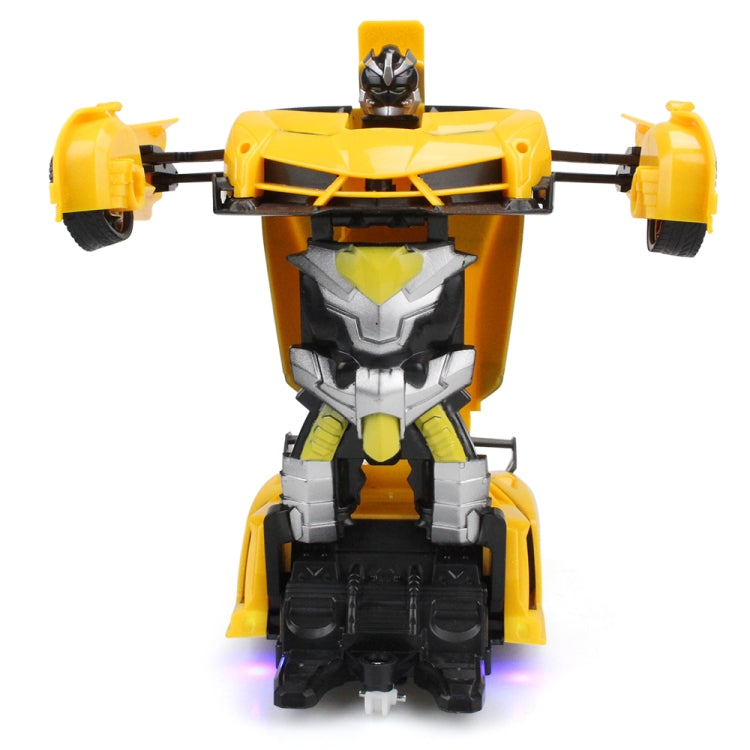 1023 4 Channels Remotely Deformed Car Toy Car(Yellow)