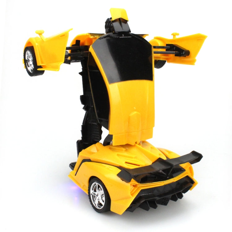 1023 4 Channels Remotely Deformed Car Toy Car(Yellow)