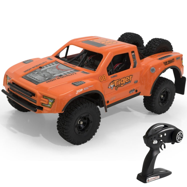 FY-08 Brushless Version 2.4G Remote Control Off-road Vehicle 1:12 Four-wheel Drive Short Truck High-speed Remote Control Car, EU Plug (Orange)