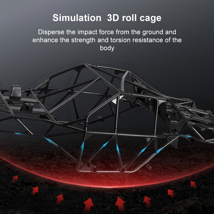 FY-08 Brushless Version 2.4G Remote Control Off-road Vehicle 1:12 Four-wheel Drive Short Truck High-speed Remote Control Car, EU Plug (Orange)