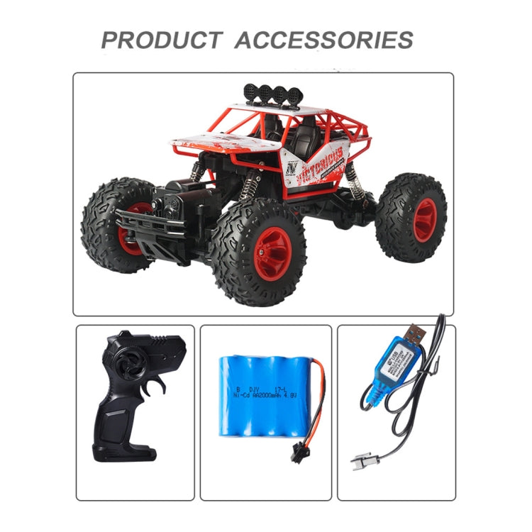 6255 2.4GHz 1:16 Wireless Remote Control Drift Off-road Four-wheel Drive Children Toy Car(Blue)