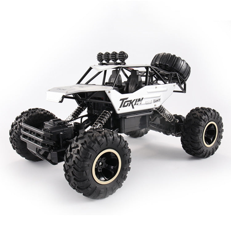 HD6026 1:12 Large Alloy Climbing Car Mountain Cross-country Four-wheel Drive Remote Control Car Toy, Size: 37cm(Silver)
