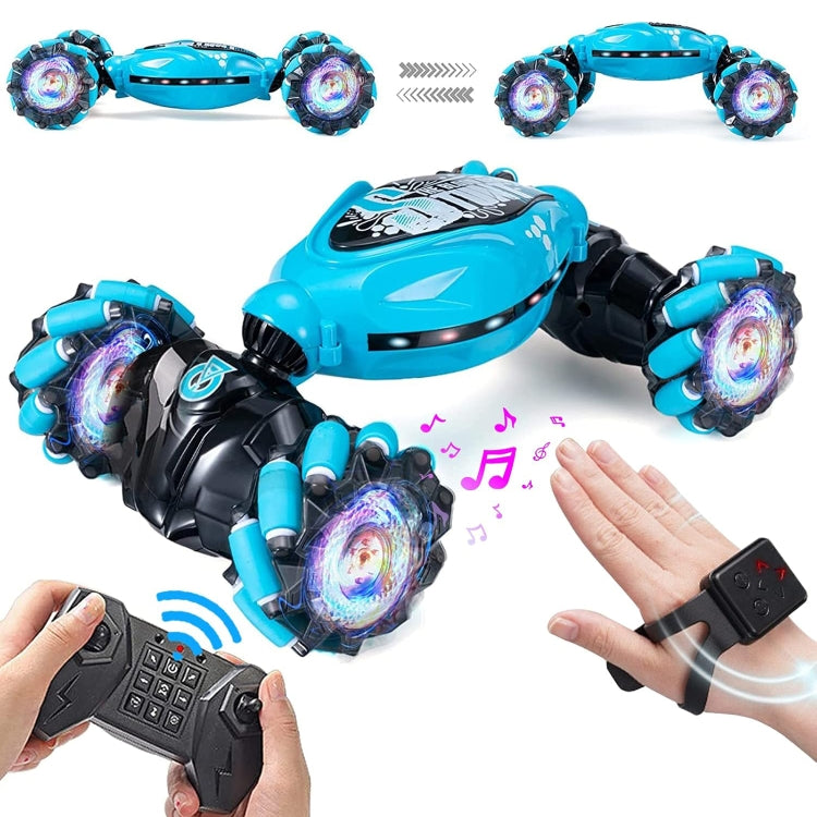 YDJ-D876 Gesture Sensing RC Stunt Car (Blue)