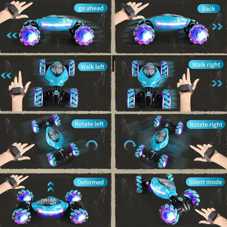 YDJ-D876 Gesture Sensing RC Stunt Car (Blue)