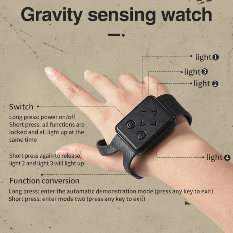 YDJ-D876 Gesture Sensing RC Stunt Car (Blue)