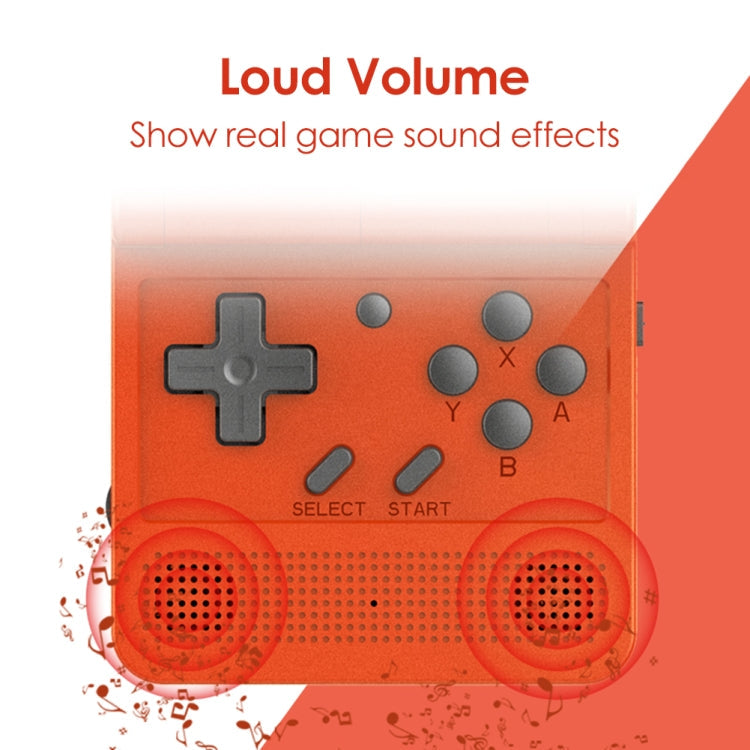 Powkiddy V90 3.0 inch IPS Screen 64-bit Retro Handheld Game Console with 16GB Memory (Yellow)