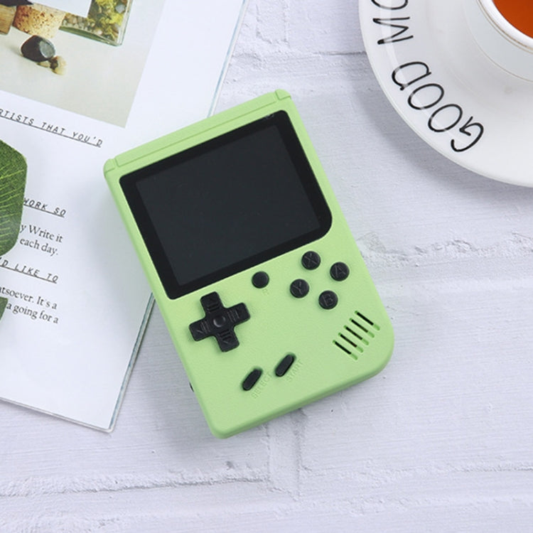 MK500 Macaron Mini Retro Classic Handheld Game Console for Kids Built-in 500 Games, Support AV Output(Green)