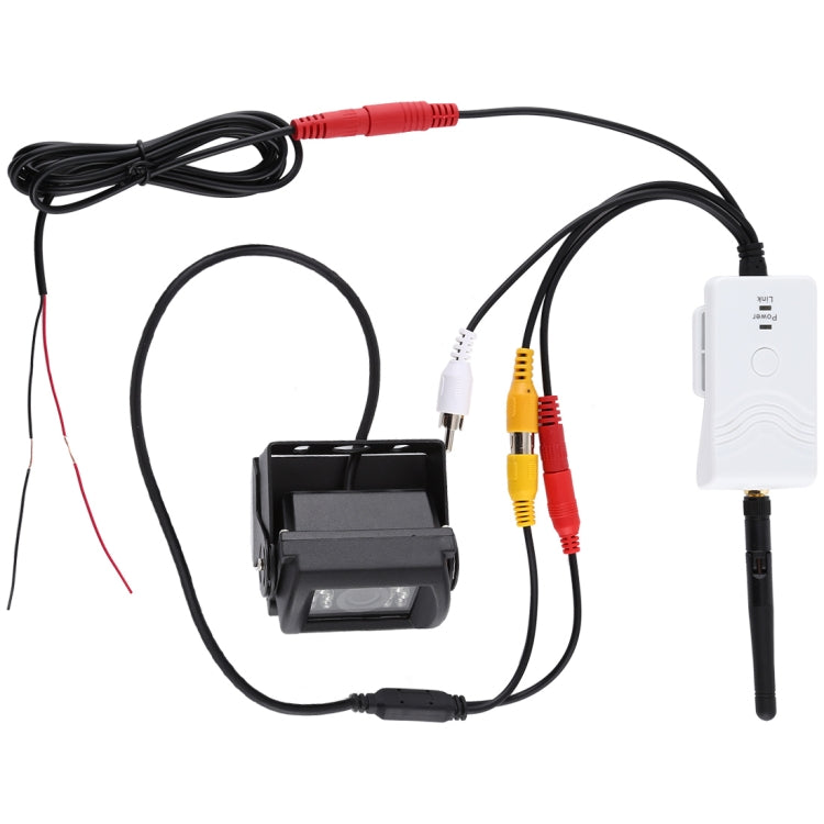 903S WiFi HD Video Transmitter for Car, with Bus Rear View Surveillance Camera(White)