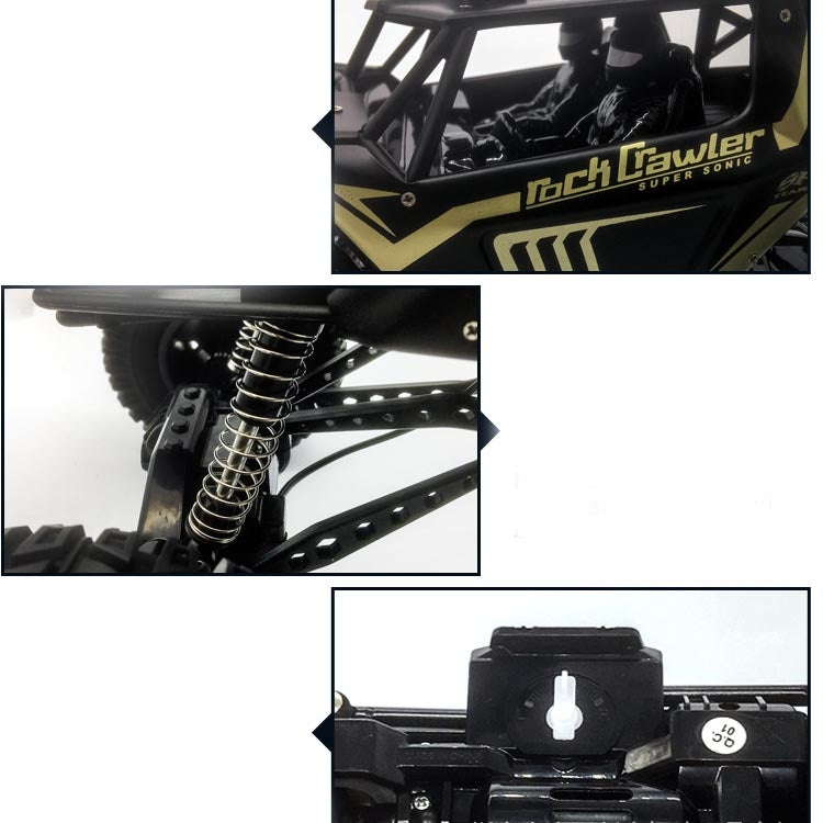 HD609 1:8 Oversized Alloy Climbing Car Off-road Remote Control Vehicle Toy(Gold)