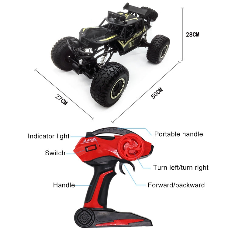 1:8 Alloy Remote Control Climbing Car Off-road Vehicle Toy (Black)