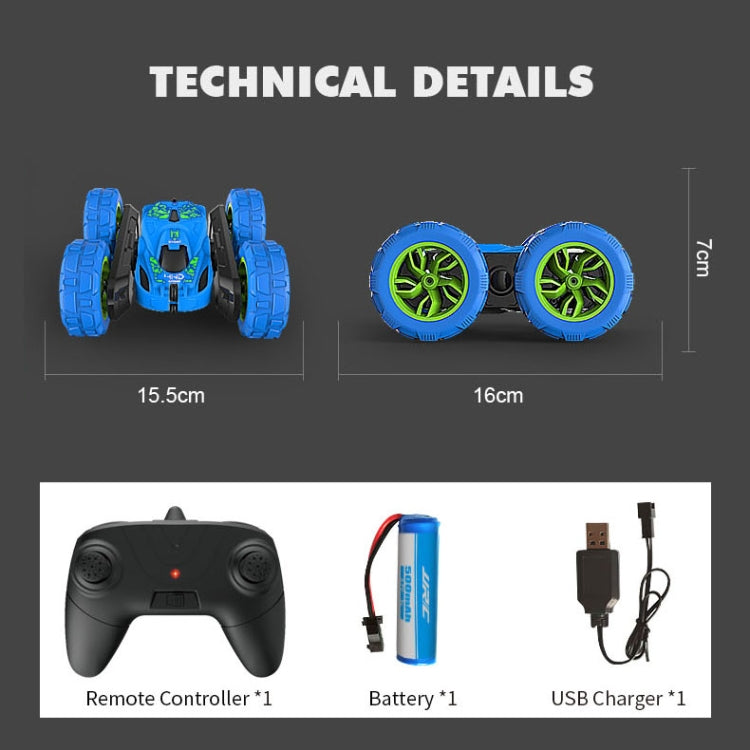 JJR/C Q9 2.4Ghz Remote Control Stunt Tumbling Car Vehicle Toy (Blue)