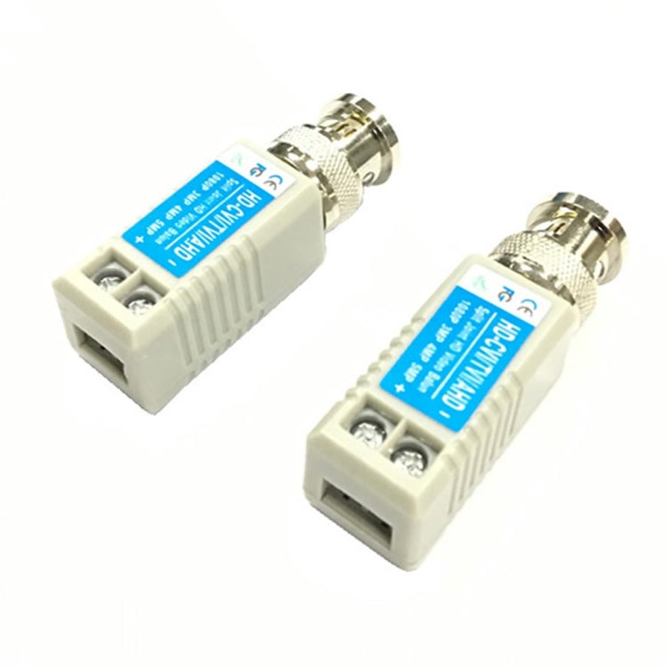 2 PCS Anpwoo 100B Upgrade Version Screw-type Coaxial HD-CVI/AHD/CVI 1CH Passive Transceiver Video Balun