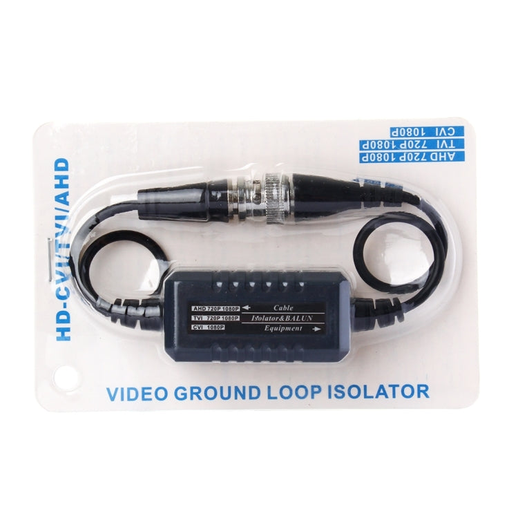 HD CVI/TVI/AHD Coaxial Ground Loop Isolator Video Balun BNC Male to Female Anti-jamming