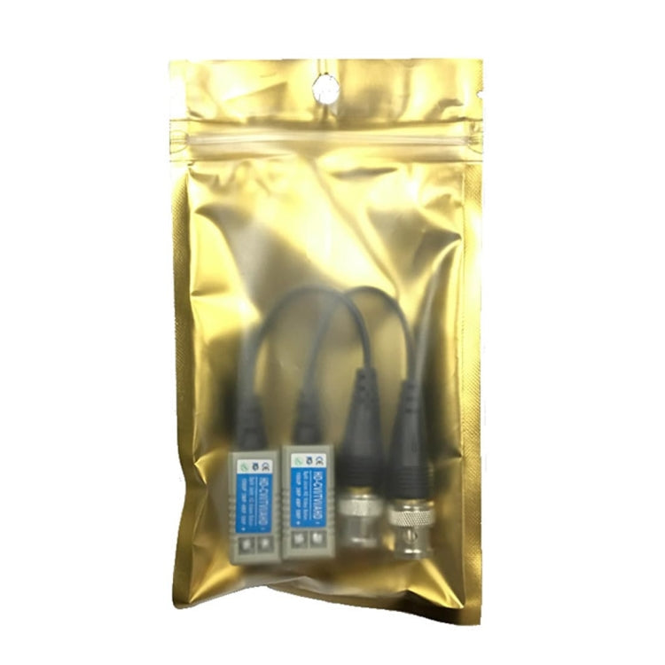 2 PCS Anpwoo 100C Upgrade Version Screw-type Coaxial HD-CVI/AHD/CVI 1CH Passive Transceiver Video Balun