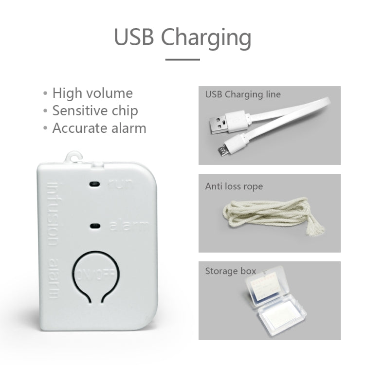 5 PCS BJYSY-001 Infusion Reminder Alarm Sensor Monitor Hospital Security(Pink)