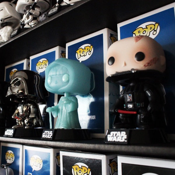 CLASSIC BLACK - Display Case for Funko Pops, Wall Mountable & Stackable Toy Shelf (Cardboard)