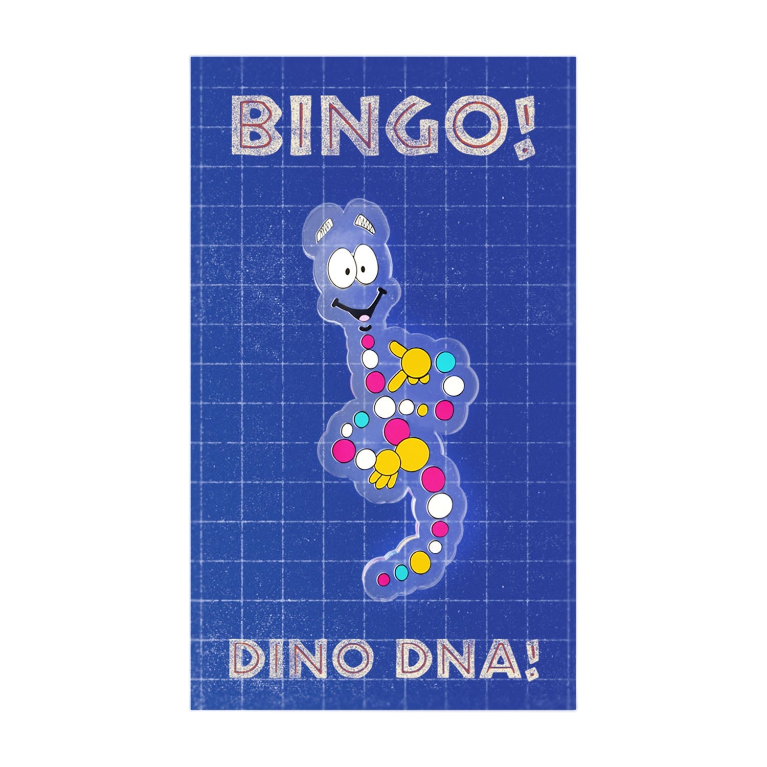 "Bingo! Dino DNA!" Acrylic Pin & Sticker Set
