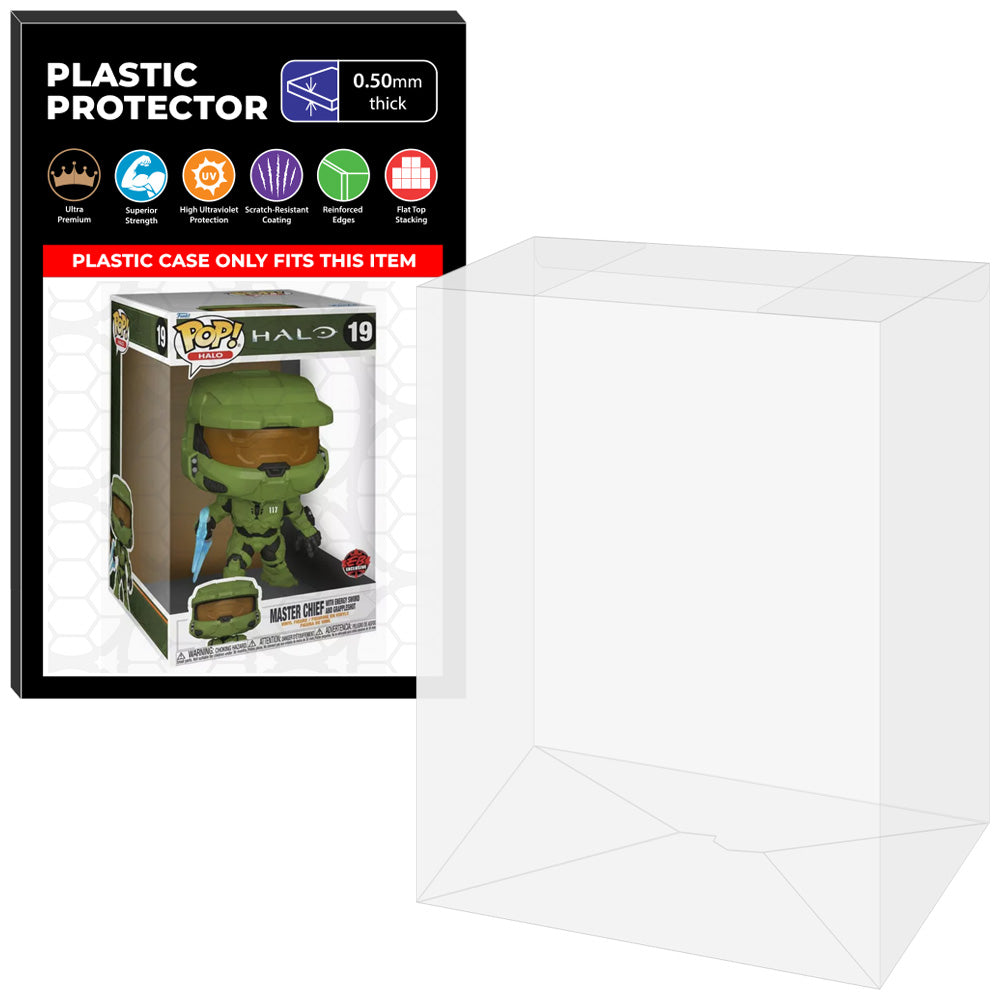Pop Protector for 10 inch Master Chief with Energy Sword #19 Jumbo Funko Pop