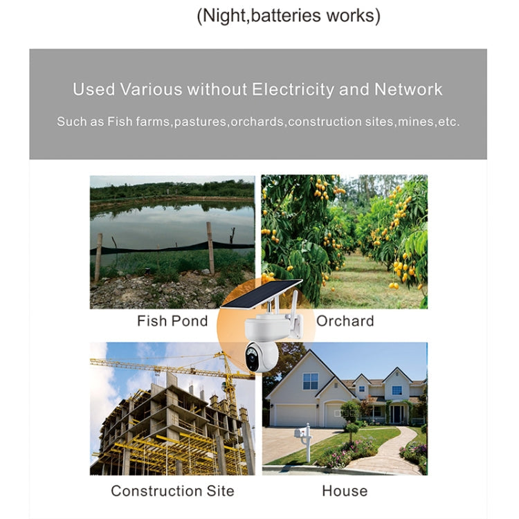 T24 1080P IP65 Waterproof Solar Smart PTZ Camera, Support Full-color Night Vision & Two-way Voice Intercom & AI Humanoid Detection Alarm, WiFi Version