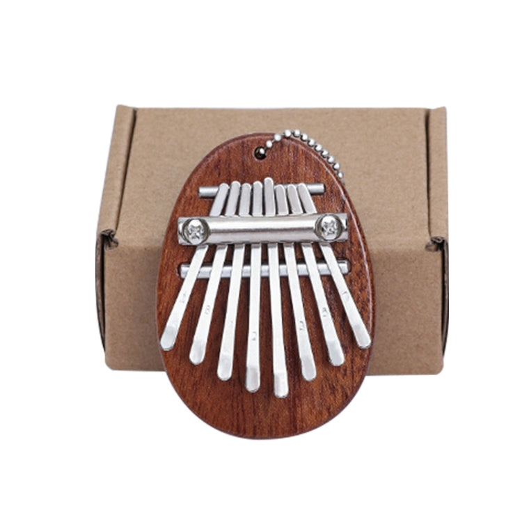 Mini 8 Tone Thumb Piano Kalimba Musical Instruments(Wood Egg)