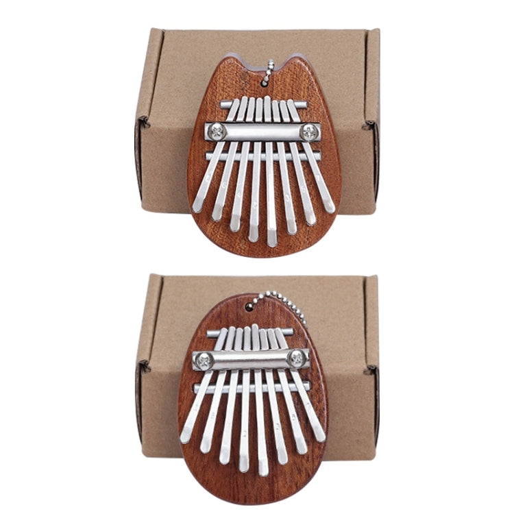 Mini 8 Tone Thumb Piano Kalimba Musical Instruments(Wood Egg)