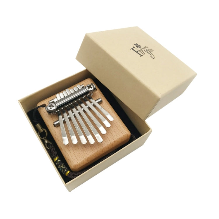 Mini 8 Tone Thumb Piano Kalimba Musical Instruments, Random Packaging(Wood Square)