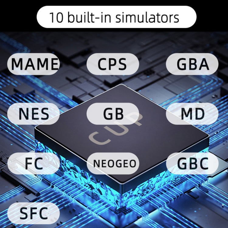 X20 mini Classic Games Handheld Game Console with 4.3 inch Screen & 8GB Memory(Blue)