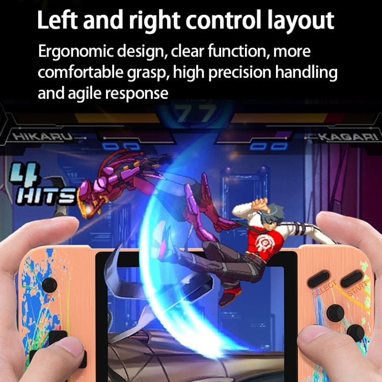 G3 Macaron 3.5 inch Screen Handheld Game Console Built-in 800 Games(Green)