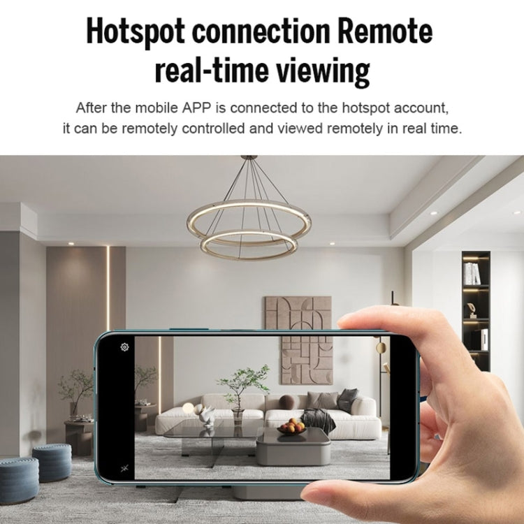 X10 HD Infrared Night Vision Mini WiFi Camera With Base(Black)