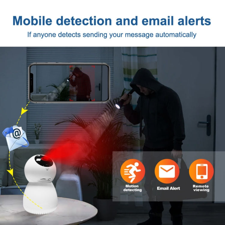 Y8 3MP Indoor HD Surveillance WiFi Pan-tilt Camera(UK Plug)