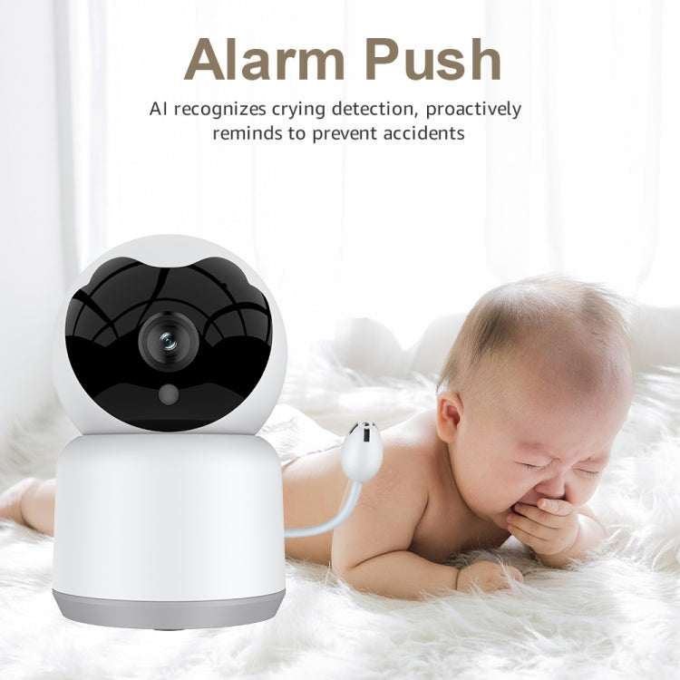 YT51 1920x1080 Home Baby Wireless Camera, Support Infrared Night Vision / Baby Crying Detection, with Temperature and Humidity Sensor, AU Plug(White)