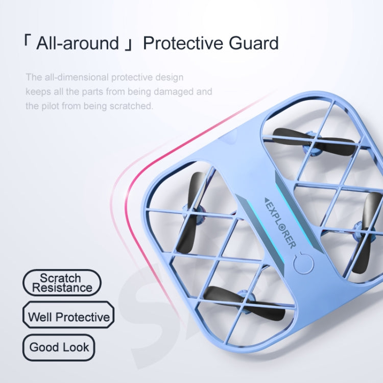 JJR/C H107 4K Grid Mini Pocket Small Quadcopter(Blue)