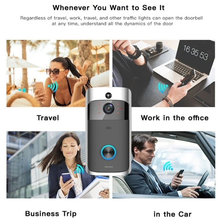 M3 720P Smart WIFI Ultra Low Power Video Visual Doorbell With Ding Dong Version(AU Plug)