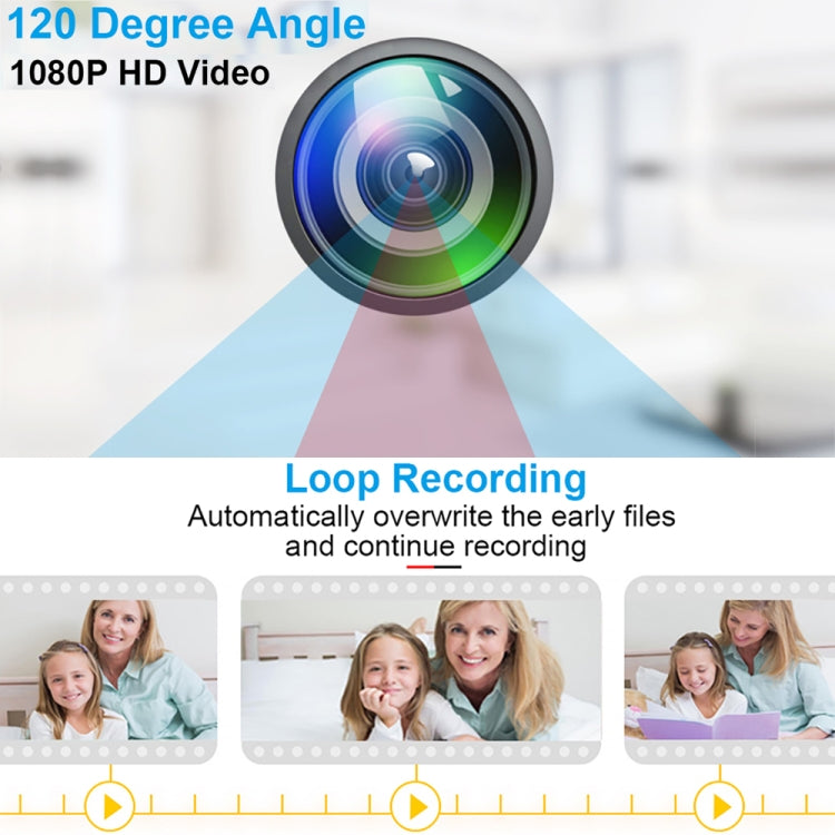 HD 1080P Infrared Night Vision Surveillance Monitor Camera(Black)