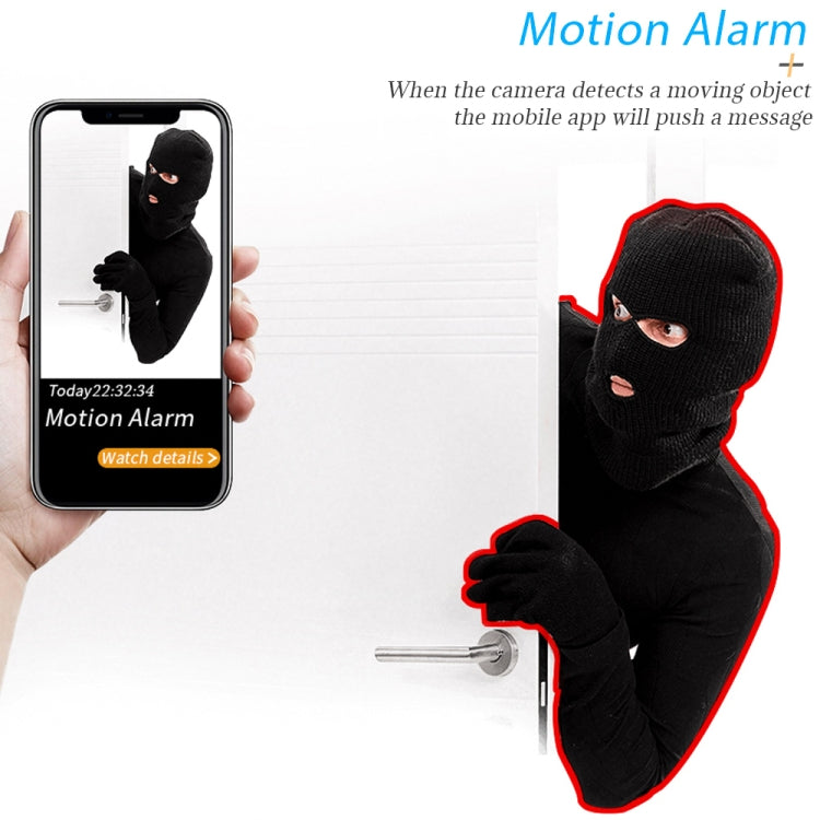 WD16 Mini HD WiFi Camera 180 Degrees Recorder with Back Clip(Black)