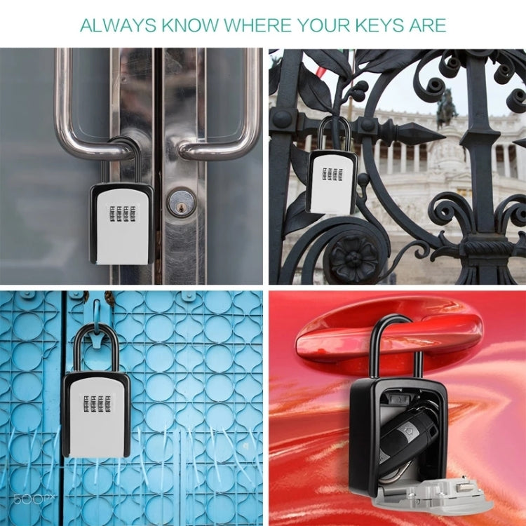 KS6500 Installation-free Hanging Decoration Key Password Box(Black)