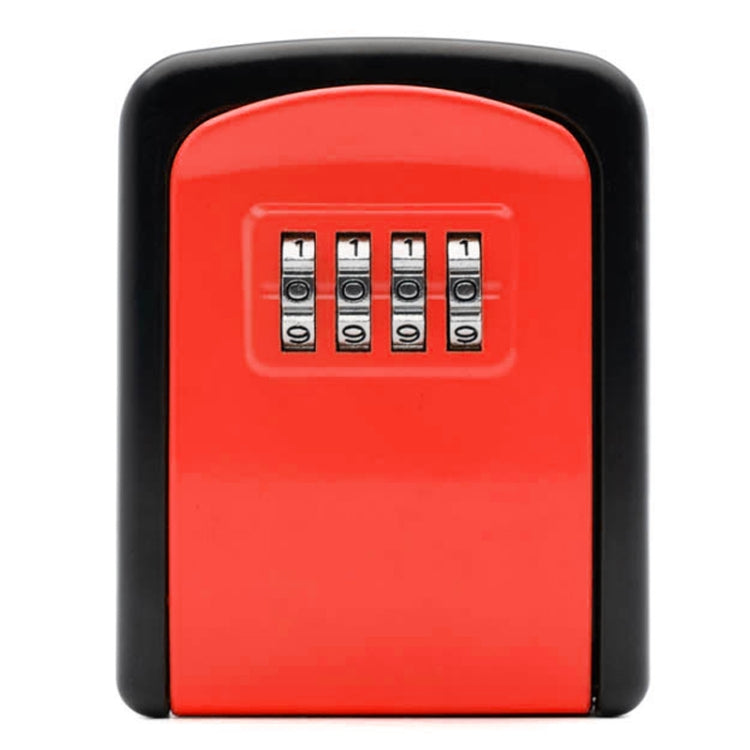 G9 4-digit Password Aluminum Alloy Key Storage Box(Red)