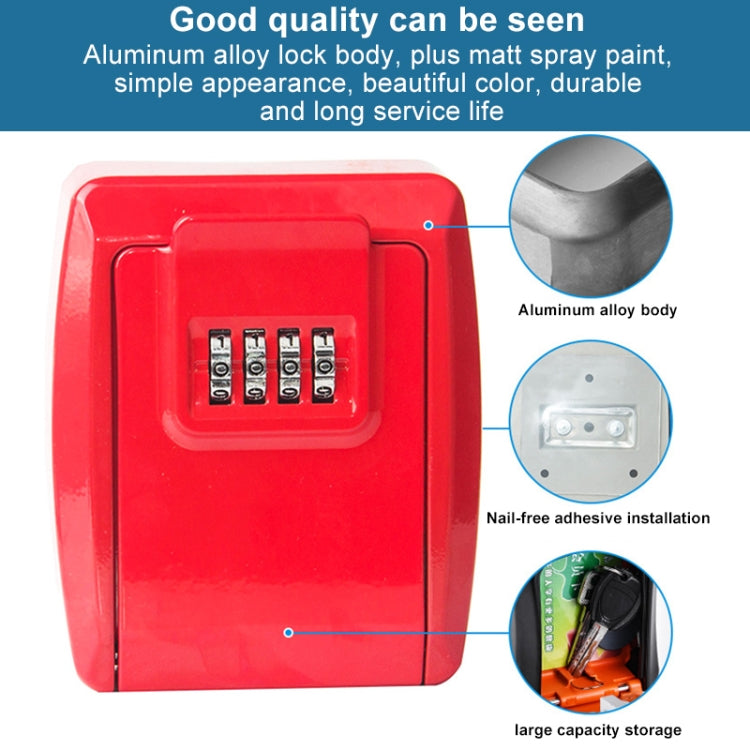 G12 Nail Free Installation Password Key Storage Box(Red)